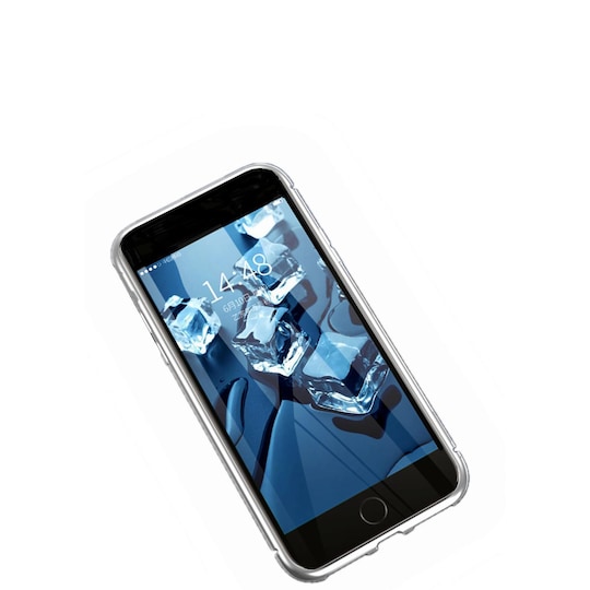 Panssarilasi karkaistulla lasilla iPhone 7/8 Plus -puhelimeen - hopea