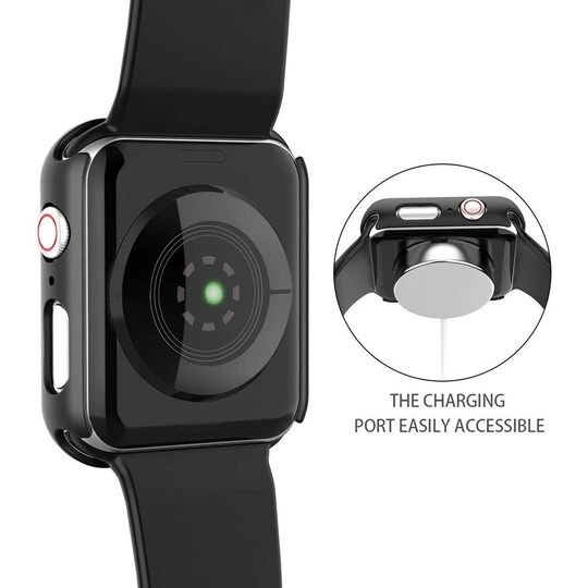 Näytönsuoja Apple Watch 4/5 40 mm karkaistu lasi musta