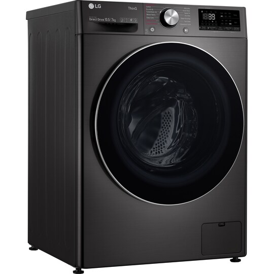 LG kuivaava pyykinpesukone CV90J7S2BE (musta)