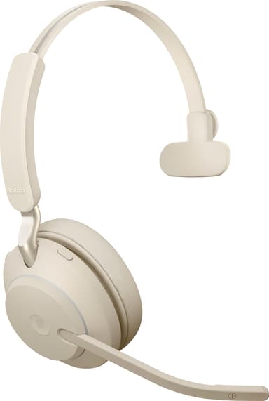 Jabra Evolve2 65 L380a MS Mono kuulokkeet (beige)