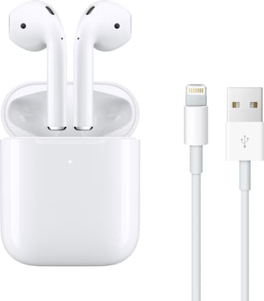 Apple AirPods (2019) langattomat kuulokkeet ja Qi-kotelo