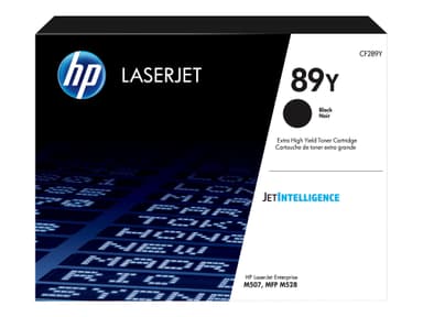 HP 89Y - suuri kapasiteetti - musta - alkuperäinen - LaserJet - väriainekasetti (CF289Y)