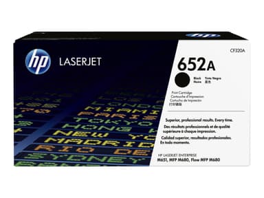 HP 652A - musta - alkuperäinen - LaserJet - väriainekasetti (CF320A)