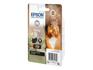 Epson 478XL - suuri kapasiteetti - harmaa - alkuperäinen - mustepatruuna