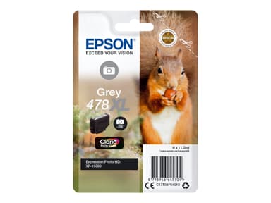 Epson 478XL - suuri kapasiteetti - harmaa - alkuperäinen - mustepatruuna