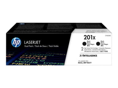 HP 201X - 2 pakettia - Tuottoisa - musta - alkuperäinen - LaserJet - väriainekasetti (CF400XD)