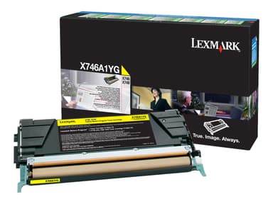 Lexmark - yellow - original - toner cartridge - LCCP, LRP