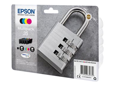Epson 35 Multipack - 4 pakettia - musta, keltainen, sinivihreä, magenta - alkuperäinen - mustepatruuna