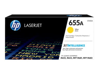 HP 655A - yellow - original - LaserJet - toner cartridge (CF452A)