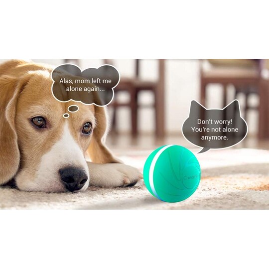 Wicked Ball - interaktiivinen lelu koiralle ja kissalle - turkoosi