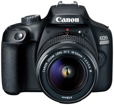 Canon EOS 4000D DSLR kamera + 18-55 DC III objektiivi