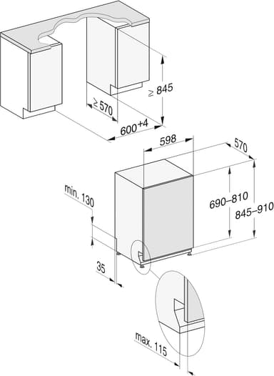 Miele astianpesukone G5288SCVIXXL täysin integroitava