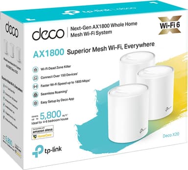 TP-Link Deco X20 WiFi 6 mesh-järjestelmä (3 kpl)
