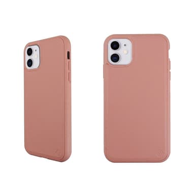 Ympäristöystävällinen Aitoa nahkaa iPhone 11 Kotelo - Pink