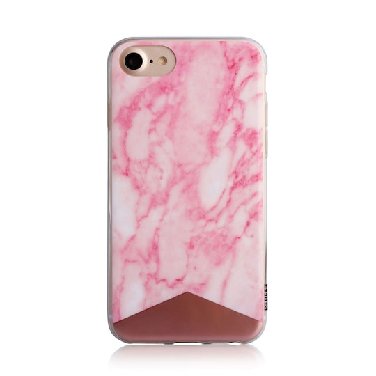 Painettu Vaaleanpunainen Marble iPhone 8 Plus / 7 Plus kuori