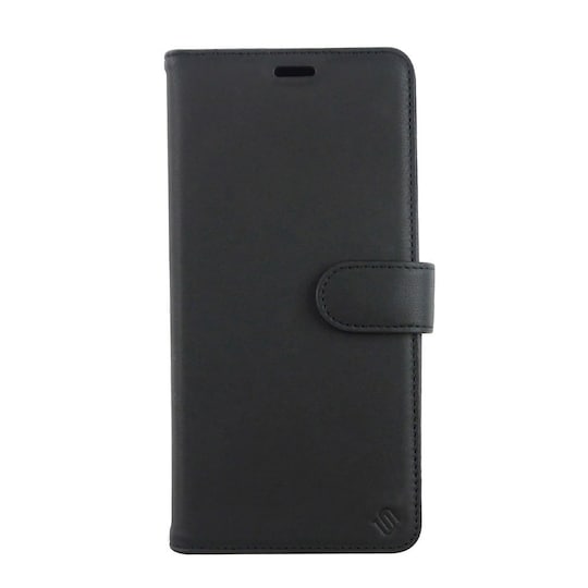 Ympäristöystävällinen Aitoa nahkaa iPhone 11 Pro lompakkokotelo 2 in 1 -Black/Red