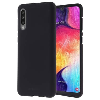 Samsung Galaxy A50 Nestemäinen silikoni Kotelo- Black