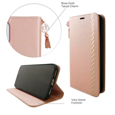 iPhone 11 Tyylikäs Folio-kotelo - Pink
