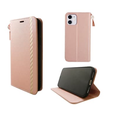 iPhone 11 Tyylikäs Folio-kotelo - Pink