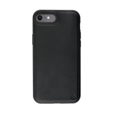 Ympäristöystävällinen Aito Nahka Musta iPhone SE / 8 / 7 / 6 kuori