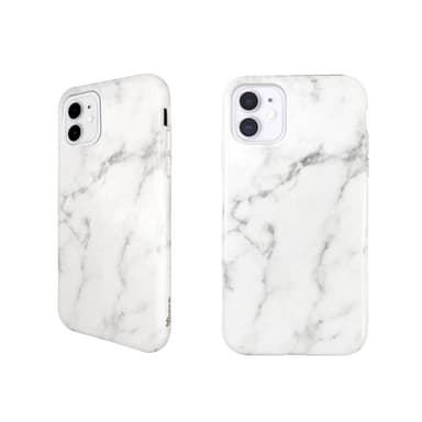 Ympäristöystävällinen painettu iPhone 11 Kotelo - White Marble