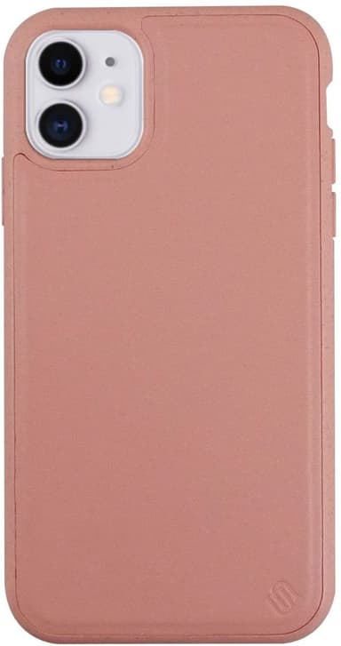 Ympäristöystävällinen Aitoa nahkaa iPhone 11 Kotelo - Pink