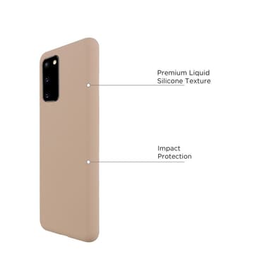 Samsung Galaxy S20 Nestemäinen silikoni Kotelo- Black