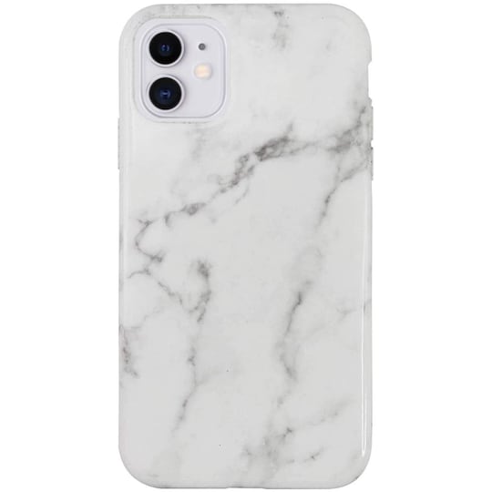 Ympäristöystävällinen painettu iPhone 11 Kotelo - White Marble