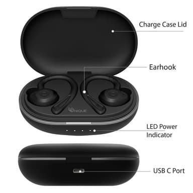 Freedom Active langattomat kuulokkeet - Black