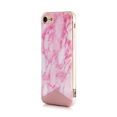 Painettu Vaaleanpunainen Marble iPhone 8 Plus / 7 Plus kuori