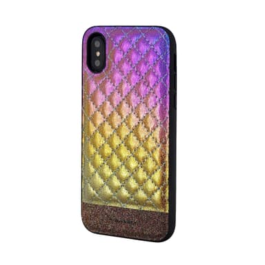 Vaaleanpunainen Metallinen iPhone Xs / X kuori