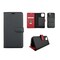Ympäristöystävällinen Aitoa nahkaa iPhone 11 Pro Max lompakkokotelo 2 in 1 -Black/Red
