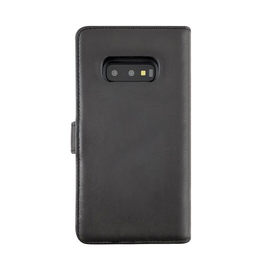 Aitoa nahkaa  Samsung Galaxy S10e lompakkokotelo 2 in 1 -Black