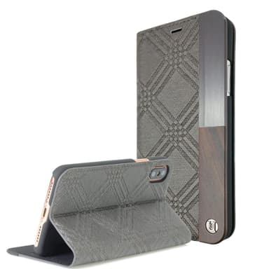 iPhone X kuori 50:50 Trinity Emboss Folio taka kuori