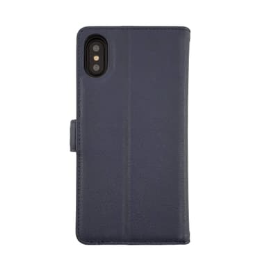 Musta Aito Nahka Folio iPhone Xs/X kuori