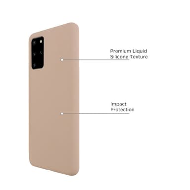 Samsung Galaxy S20+ Nestemäinen silikoni Kotelo- Black