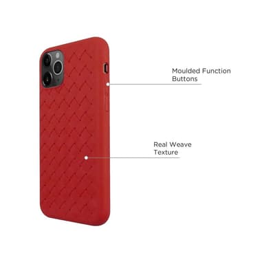 iPhone 11 Pro Kuvioitu kutomakuvio - Red