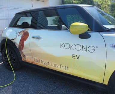 Kokong Ev10 Fjord Wallbox sähköauton latausasema (sininen)