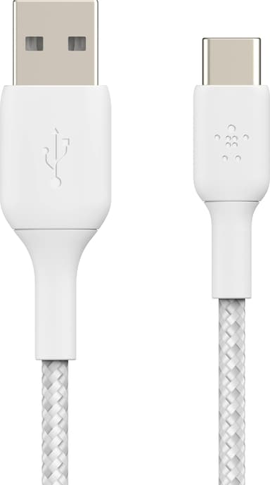 Belkin BOOST CHARGE USB-C - USB-A kaapeli 2m (valkoinen)