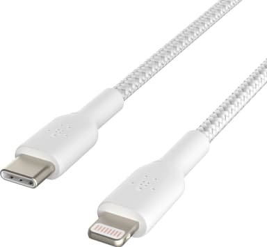 Belkin BOOST↑CHARGE USB-C - Lightning kaapeli 2m (valkoinen)