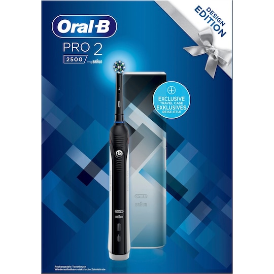 Oral-B Pro 2 2500 sähköhammasharja lahjapakkaus 319412 (musta)