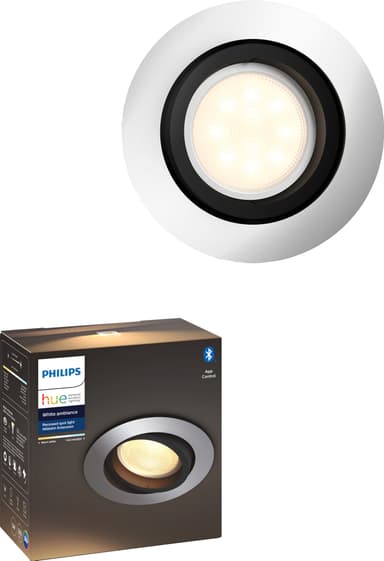 Philips Hue White Ambiance Milliskin spottivalo 5041148P9 (alumiini)