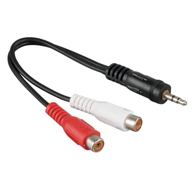 Hama ääniadapteri (2 x RCA - 3.5 mm)