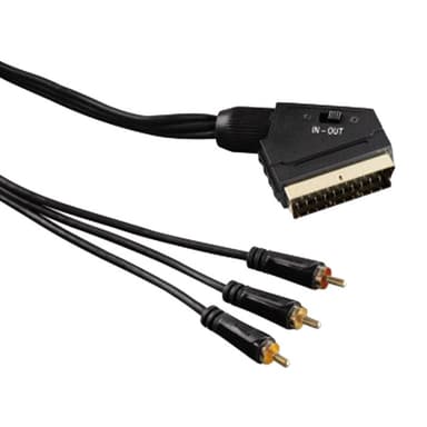 Hama AV-kaapeli scart - 3 x RCA (1.5m)