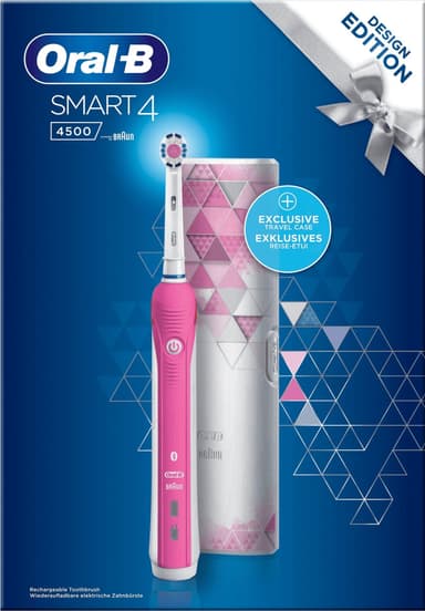 Oral-B Smart 4 4500 sähköhammasharja lahjapakkaus SMART4500 (pinkki)