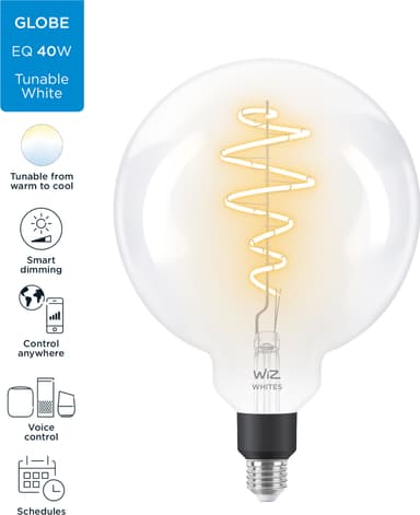 Wiz Light Globe LED lamppu 7W E27 871869978673100