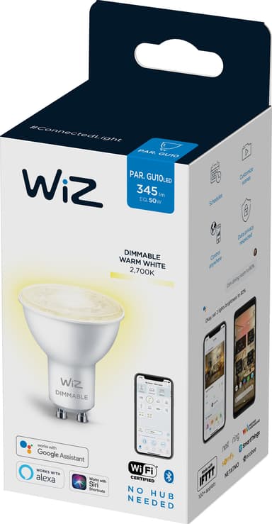 Wiz Light LED spottivalo 5W GU10 871869978625000