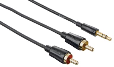 Hama Flexi-Slim äänikaapeli 3.5mm - 2x RCA (1.5 m)