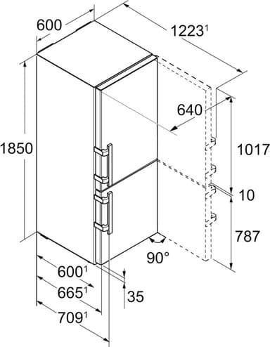 Liebherr Comfort BluPerformance jääkaappipakastin CNief 4335-21 001