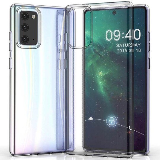 Silikonikotelo läpinäkyvä Samsung Galaxy Note 20